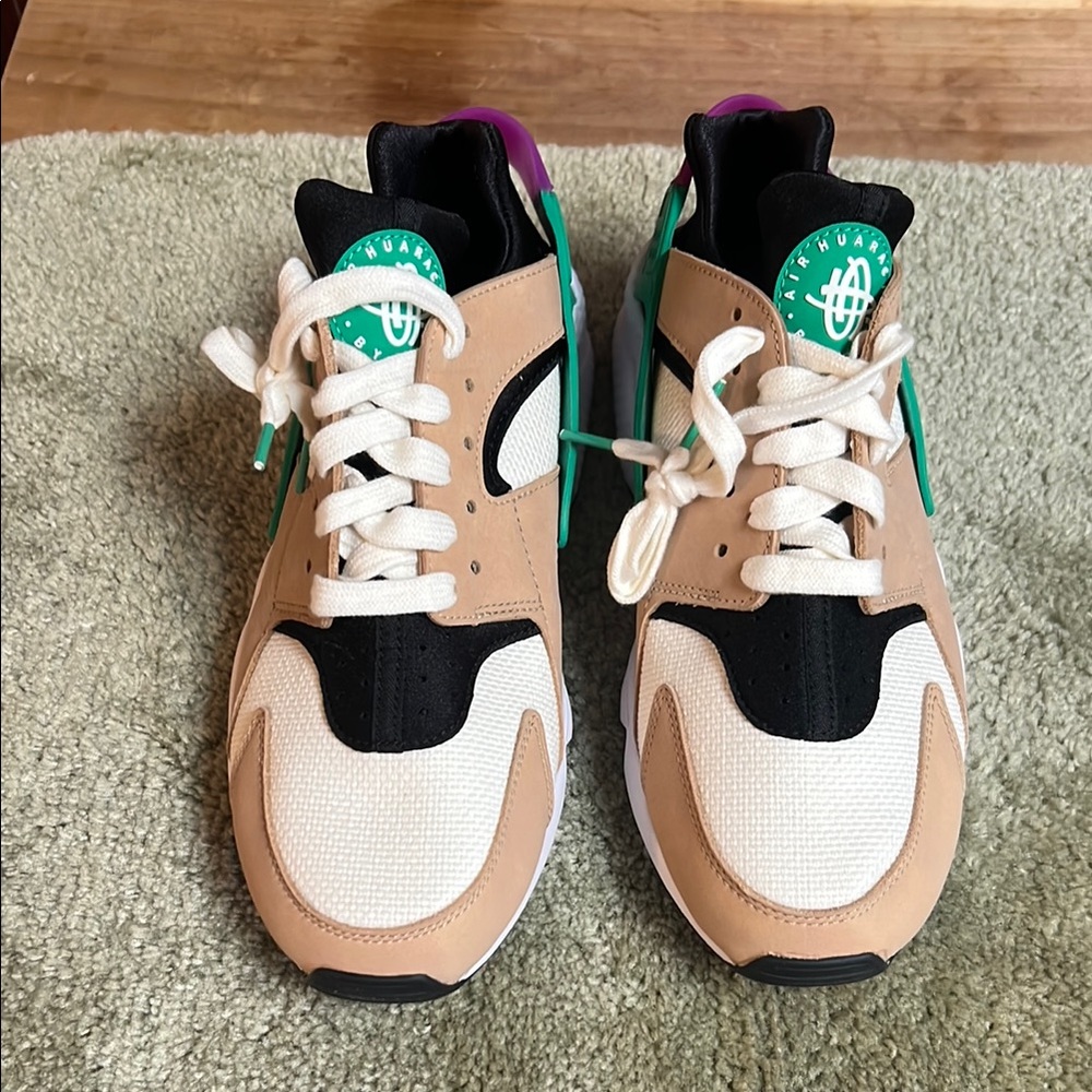 Nike Air Huarache PRM Sail/Hemp Black White